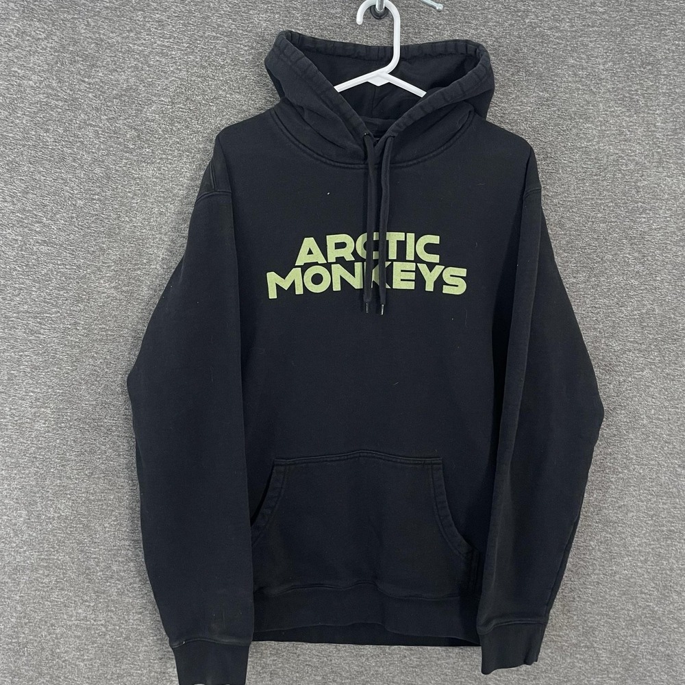 Arctic Monkeys Hoodie Mens Large Black North American Tour 2023 Fleece Pullover